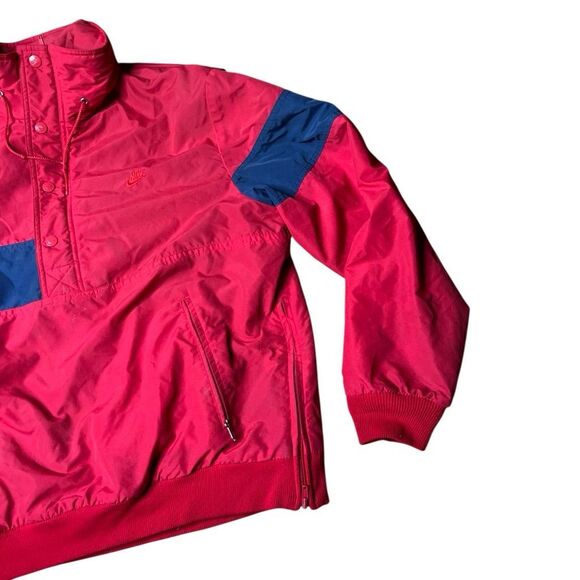 Vintage 80s 90s Nike Fleece Lined Windbreaker Pullover Sailing Large - Picture 3 of 10